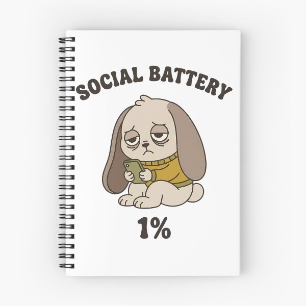 Item preview, Social Battery 1% – Funny Bunny designed and sold by Sed94.