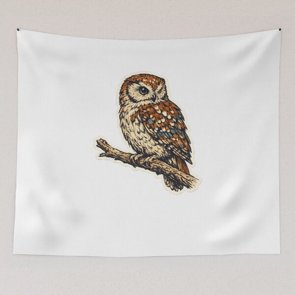 Item preview, Night Owl Hand Drawn Wildlife Birdwatching T-Shirt designed and sold by Naviora.