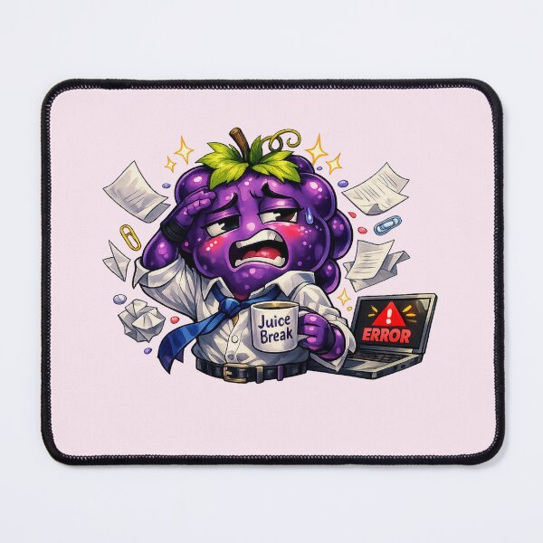 Item preview, Office Grape Chaos – Overworked Grape Cartoon  designed and sold by Sommium .