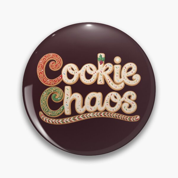 Item preview, Cookie Chaos Christmas Typography designed and sold by JumpJammiesTees.