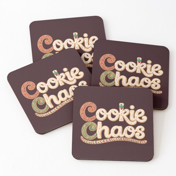 Item preview, Cookie Chaos Christmas Typography designed and sold by JumpJammiesTees.