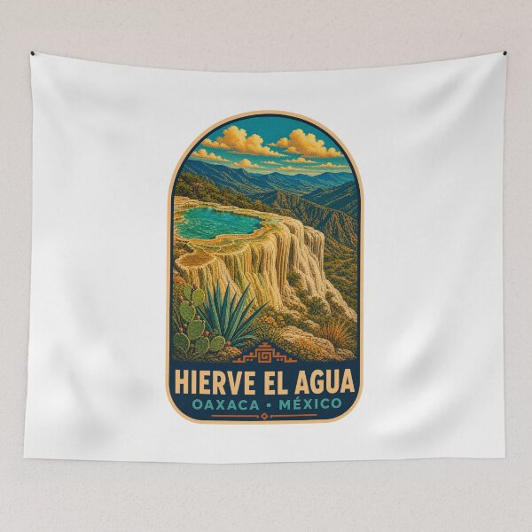 Item preview, Hierve el Agua Oaxaca México designed and sold by BeachWhisper.