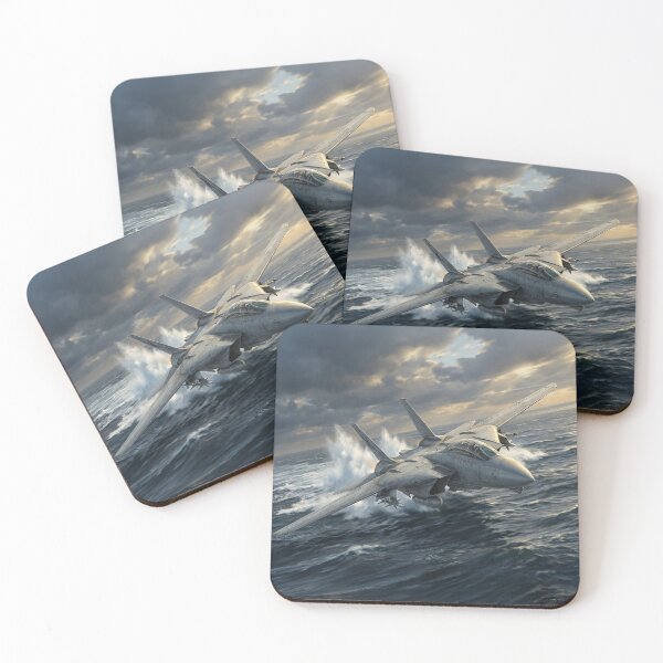 Item preview, F-14 Tomcat Low Level Ocean Illustration designed and sold by Airpower Art.