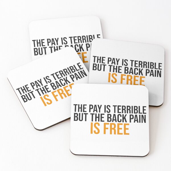 Item preview, The Pay Is Terrible But The Back Pain Is Free - Funny EMT Paramedic Sticker designed and sold by LMSquare.
