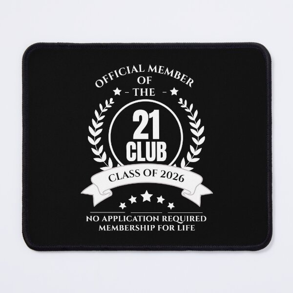 Item preview, Official Member of 21 Club Birthday designed and sold by NumbersFort.