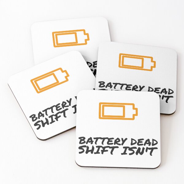 Item preview, Battery Dead Shift Isn't - Funny EMT Paramedic Broken Gear Sticker designed and sold by LMSquare.