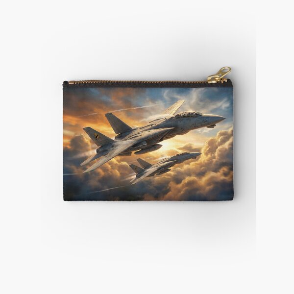 Item preview, F-14 Tomcats Formation Sunset Clouds Illustration designed and sold by Airpower Art.
