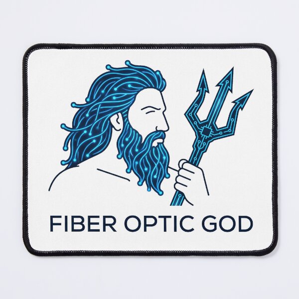 Item preview, Cyberpunk Poseidon Fiber Optic God Technology Art designed and sold by pattman.