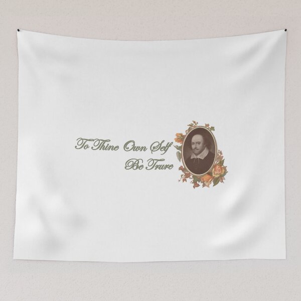 Item preview, Shakespeare Quote To Thine Own Self Be True Green designed and sold by WillowNox7.