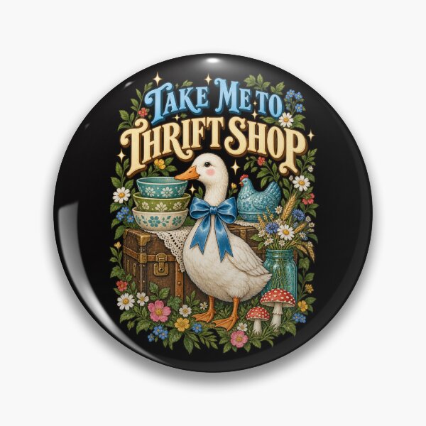 Item preview, Take Me to Thrift Shop Duck designed and sold by FrameFlow.