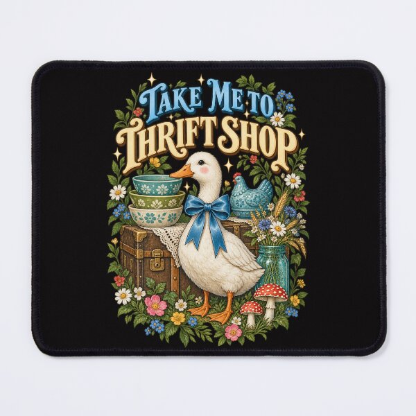 Item preview, Take Me to Thrift Shop Duck designed and sold by FrameFlow.