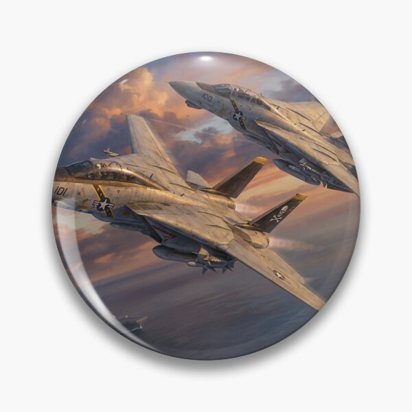 Item preview, F-14 Tomcats Carrier Fleet Sunset Illustration designed and sold by Airpower Art.