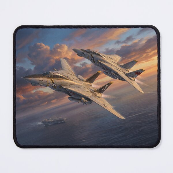 Item preview, F-14 Tomcats Carrier Fleet Sunset Illustration designed and sold by Airpower Art.