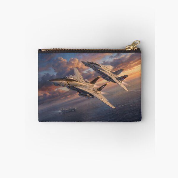 Item preview, F-14 Tomcats Carrier Fleet Sunset Illustration designed and sold by Airpower Art.