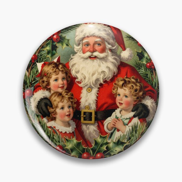 Item preview, Vintage Santa Christmas Postcard with Children designed and sold by Connys Colorful World.