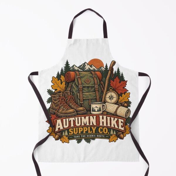 Item preview, Autumn Hike Supply Co Vintage Hiking Design designed and sold by Golden Era Studio.