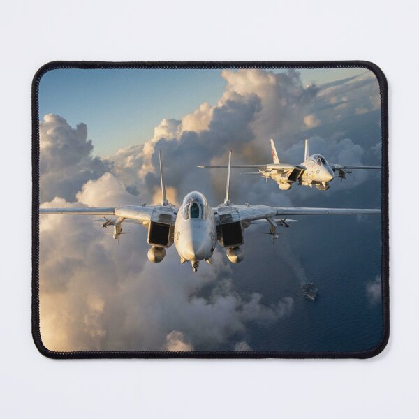 Item preview, F-14 Tomcats Head On Cloud Formation Illustration designed and sold by Airpower Art.