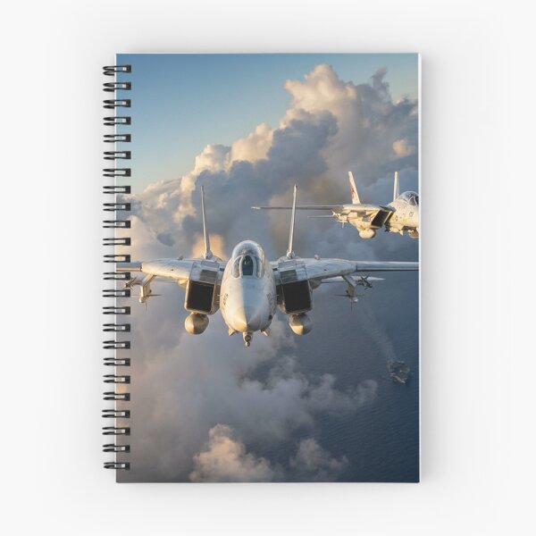Item preview, F-14 Tomcats Head On Cloud Formation Illustration designed and sold by Airpower Art.