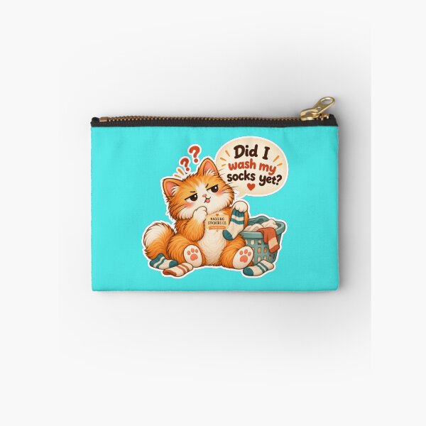 Item preview, NAGGINGCAT3 BY NAGGINGSTICKERSCO. DID I WASH MY SOCKS YET? MUNDANE COLLECTION |AQUA Edition | No.02 designed and sold by LaMaisonOfMY.