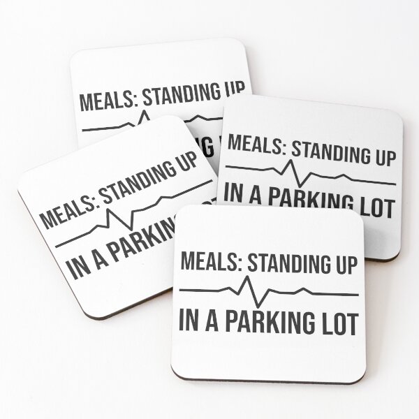 Item preview, Meals Standing Up In A Parking Lot - Funny EMS EMT Sticker designed and sold by LMSquare.