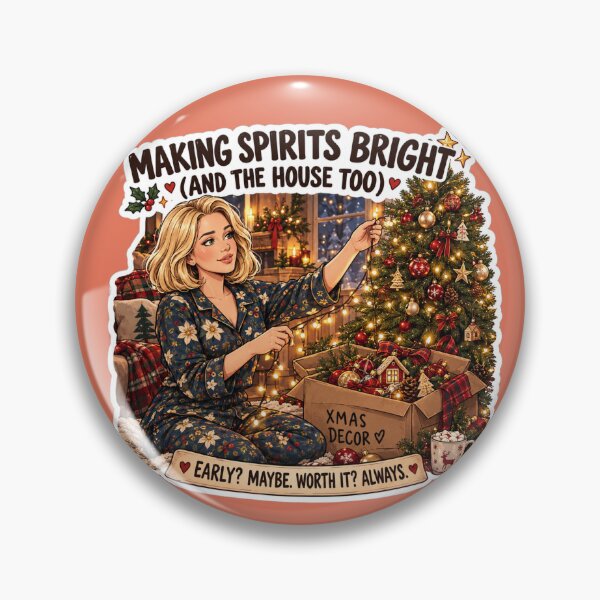 Item preview, Making Spirits Bright Christmas Decorating Design | Elite Mom Club Cozy Xmas Tree designed and sold by DailyStruggleCo.