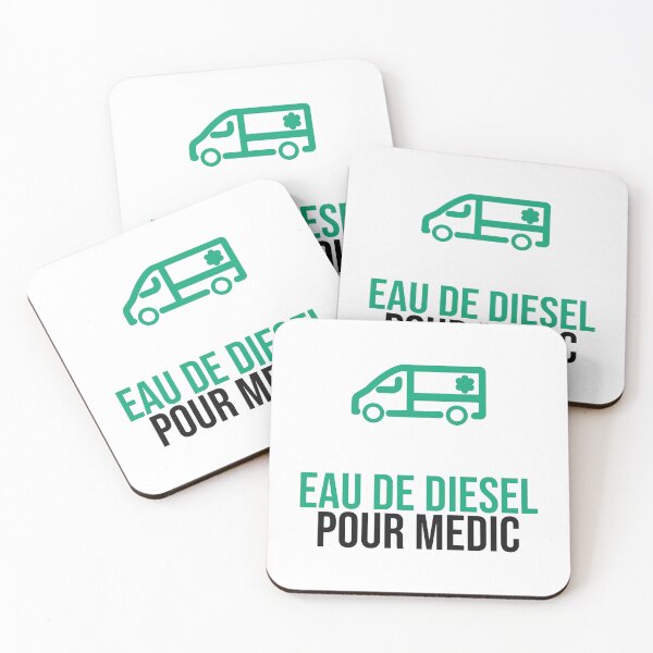 Item preview, Eau De Diesel Pour Medic - Funny Ambulance Crew Paramedic Sticker designed and sold by LMSquare.