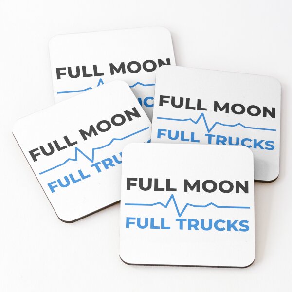 Item preview, Full Moon Full Trucks - Funny EMS Superstition Paramedic Sticker designed and sold by LMSquare.