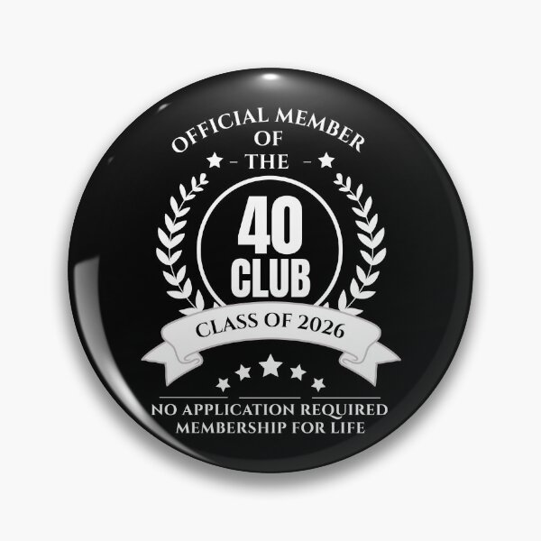 Item preview, Official Member of 40 Club Birthday designed and sold by NumbersFort.