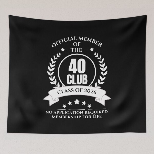 Item preview, Official Member of 40 Club Birthday designed and sold by NumbersFort.