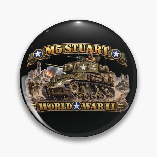 Item preview, M5 Stuart Light Tank  - World War II - 3D - Enhanced designed and sold by Military Insignia Products.
