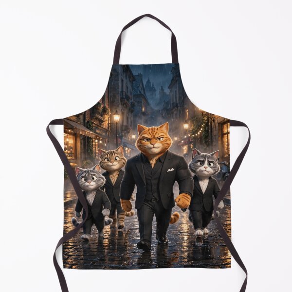 Item preview, Mafia Cat Family Walking Cinematic Art designed and sold by KuzeyWestStudio.