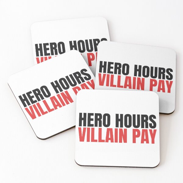 Item preview, Hero Hours Villain Pay - Funny Paramedic EMT Underpaid Sticker designed and sold by LMSquare.