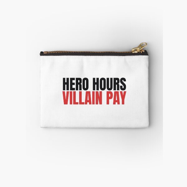 Item preview, Hero Hours Villain Pay - Funny Paramedic EMT Underpaid Sticker designed and sold by LMSquare.
