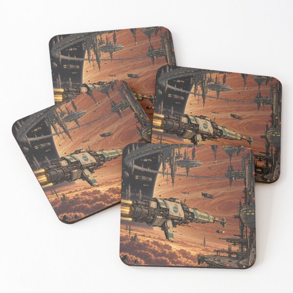 Item preview, Frontier Above the Storm – Retro Space City designed and sold by HarryCW.