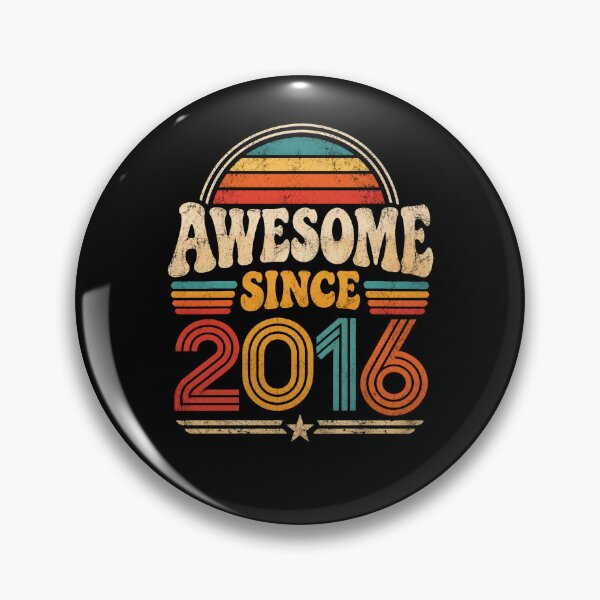 Item preview, Awesome Since 2016 Vintage Retro Birthday Anniversary designed and sold by Moizento.