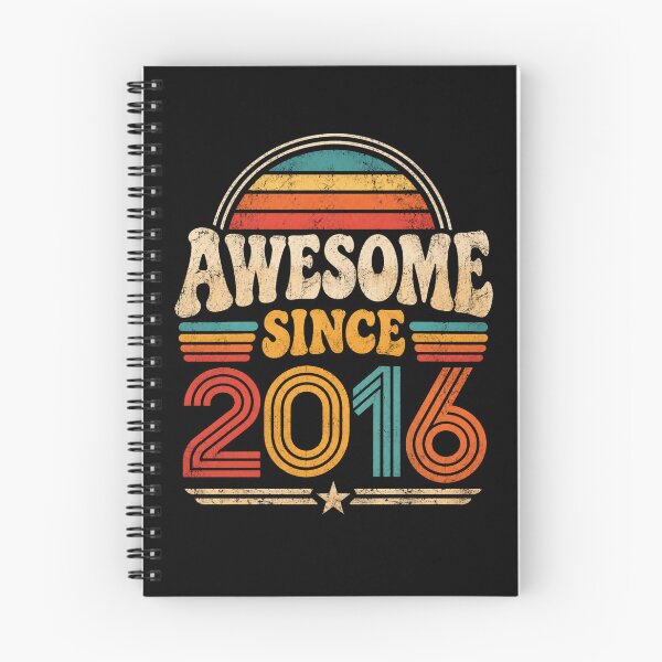 Item preview, Awesome Since 2016 Vintage Retro Birthday Anniversary designed and sold by Moizento.