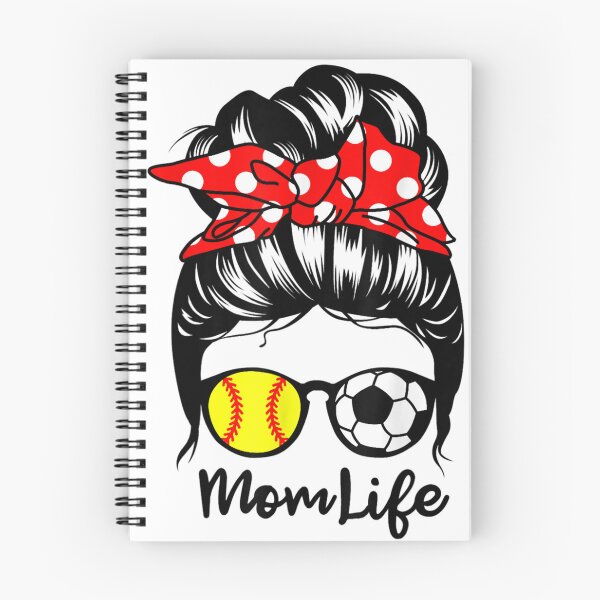Item preview, Mom Life Messy Bun Hair Funny Softball Soccer Mom  designed and sold by Coolshopsea.
