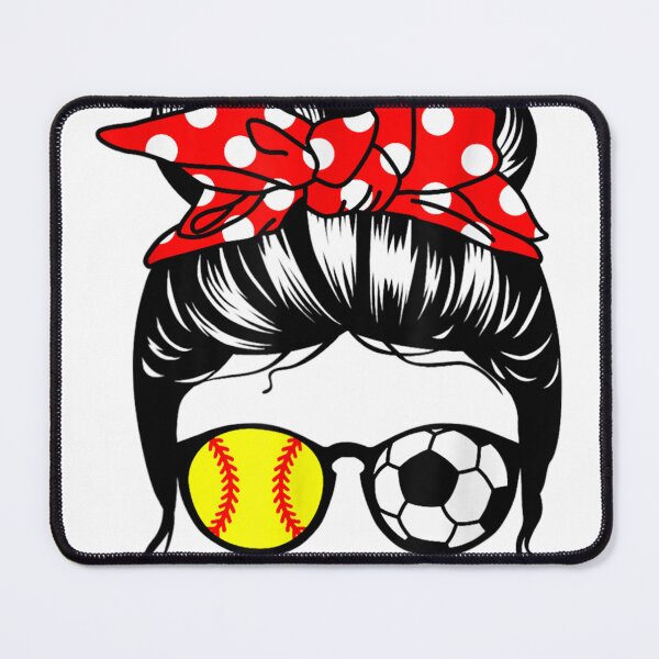 Item preview, Mom Life Messy Bun Hair Funny Softball Soccer Mom  designed and sold by Coolshopsea.