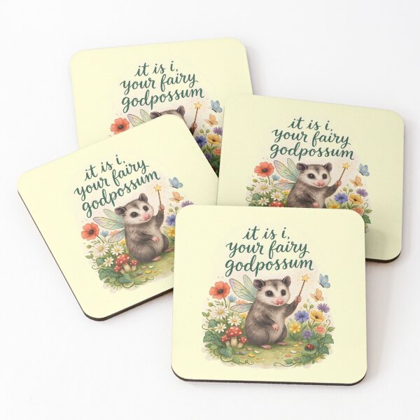Item preview, It Is I Your Fairy Godpossum Cute Possum Humor designed and sold by Redgiant87x.