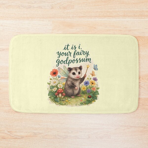 Item preview, It Is I Your Fairy Godpossum Cute Possum Humor designed and sold by Redgiant87x.