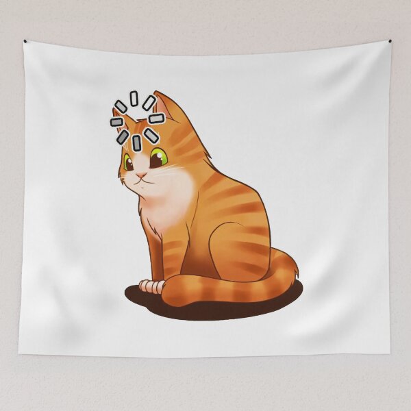 Item preview, Cute Cat Loading Icon Funny Orange Tabby designed and sold by GiaoCalonas.