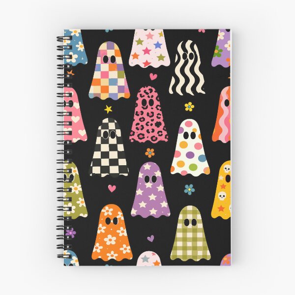 Item preview, Cute Girly Ghosts | Pink Floral Polka Dot & Striped Halloween Ghost Pattern designed and sold by Uniquememorable.