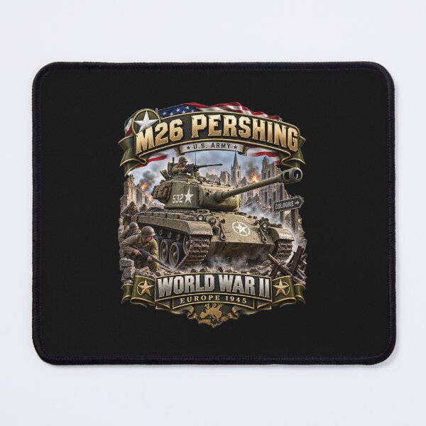 Item preview, M26 Pershing Tank  - Europe - World War II - 3D - Enhanced designed and sold by Military Insignia Products.