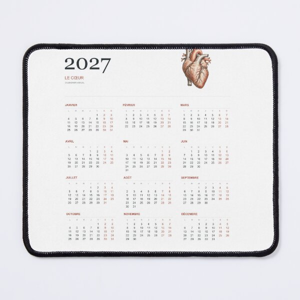 Item preview, 2027 Calendar – Anatomical Heart and Cardiology designed and sold by Graphiniz.