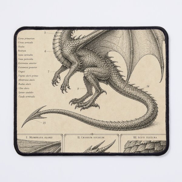 Item preview, Great Basilisk — Vintage Dragon Anatomy Specimen Chart designed and sold by tonyram4219.