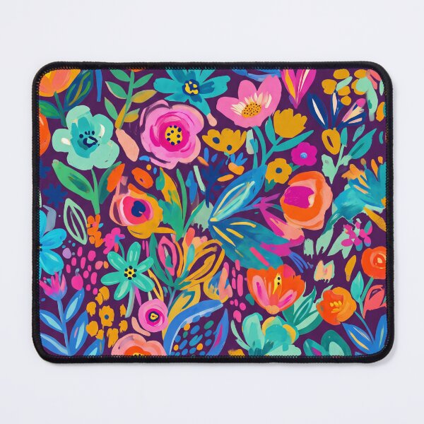 Item preview, Modern abstract colorful flowers pattern  designed and sold by Mevissart.