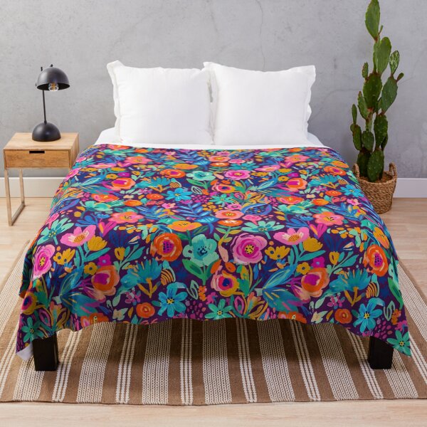 Item preview, Modern abstract colorful flowers pattern designed and sold by Mevissart.