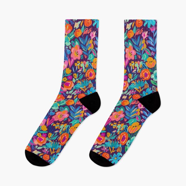 Item preview, Modern abstract colorful flowers pattern  designed and sold by Mevissart.