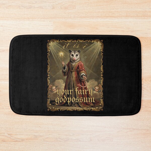 Item preview, It Is I Your Fairy Godpossum Whimsical Opossum Meme designed and sold by Redgiant87x.