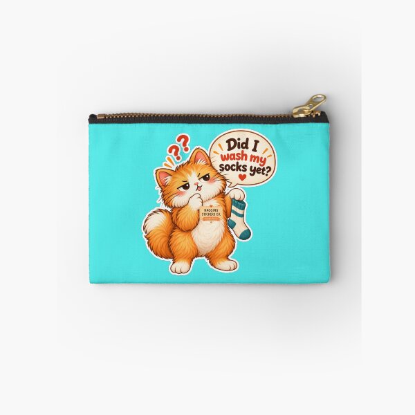Item preview, NAGGINGCAT3 BY NAGGINGSTICKERSCO. DID I WASH MY SOCKS YET? MUNDANE COLLECTION | AQUA Edition | No.03 designed and sold by LaMaisonOfMY.